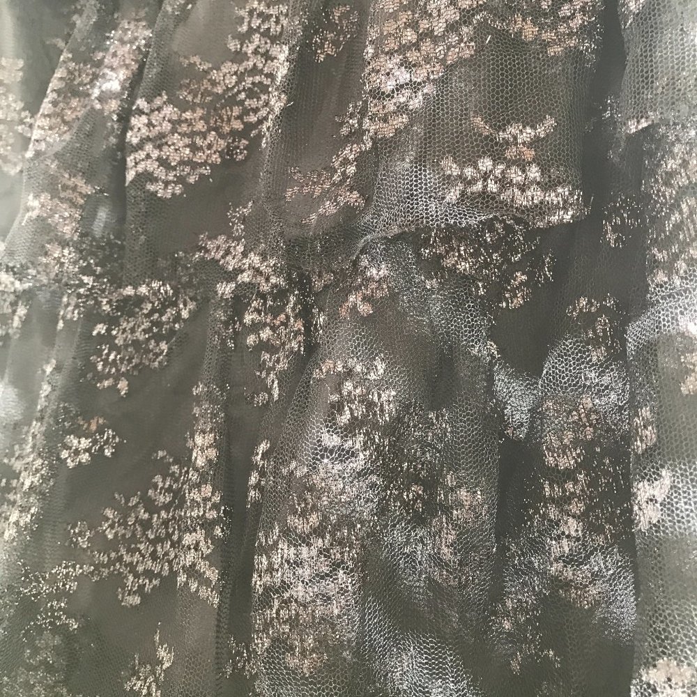 Anthropologie | Tiered Ruffle Lace Strapless Sheath Dress - Picture 6 of 11